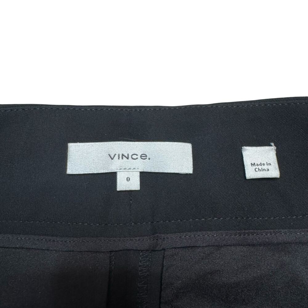 VINCE Relaxed Wide Leg Trousers in Black Size 0 Womens Polyester #V604021614 - Picture 3 of 7